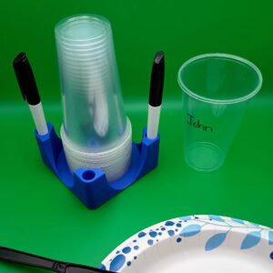Solo Cup Holder with Marker Storage