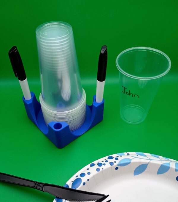 Solo Cup Holder with Marker Storage